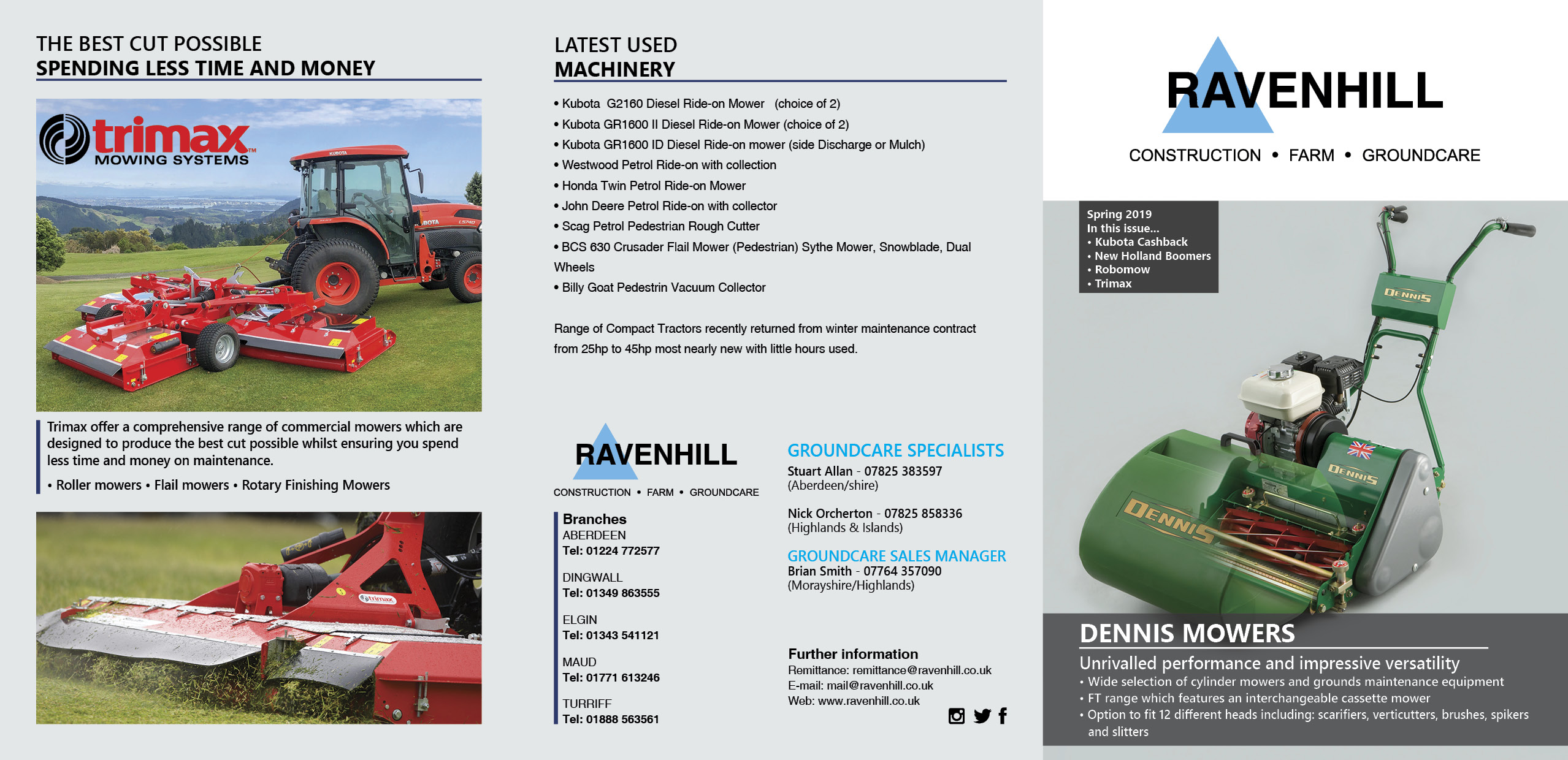 Ravenhill Groundcare Leaflet April 2019